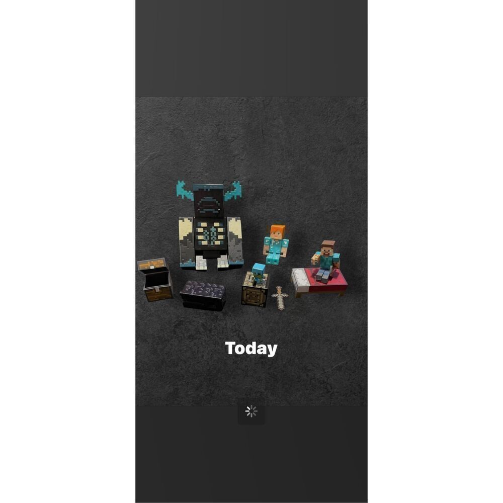 Mattel Minecraft Fifures And Building Blocks Action Figure Playset